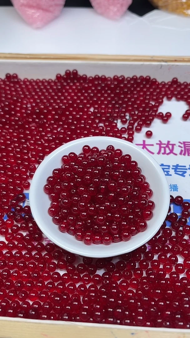 未镶嵌玛瑙手饰B556 缅甸鸽血红6mm15颗8.8元