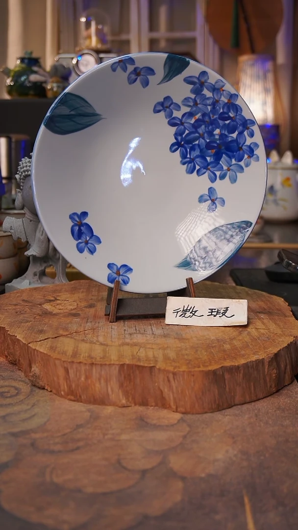 杯子绣球花手工手绘手工手绘