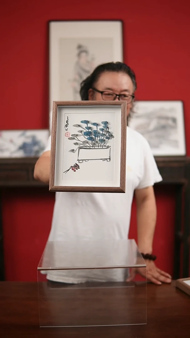 国画手写手绘-十寸摆台