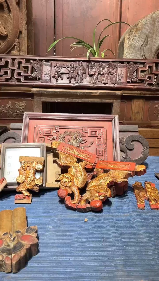 香榧木锦**苑老木雕花板