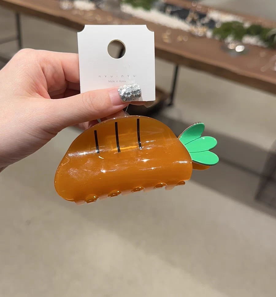 6月5日韩国<萝卜>抓夹鲨鱼夹醋酸发饰发圈发卡