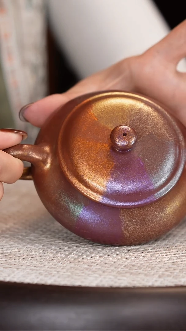 茶壶紫砂【沈建康】紫泥明炉   200CC