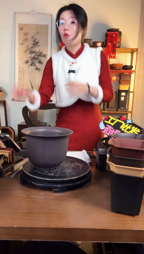 【闪购商品】树脂3只23口径金钟紫檀色