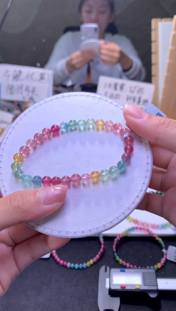 未镶嵌手串碧玺A34【天然碧玺】