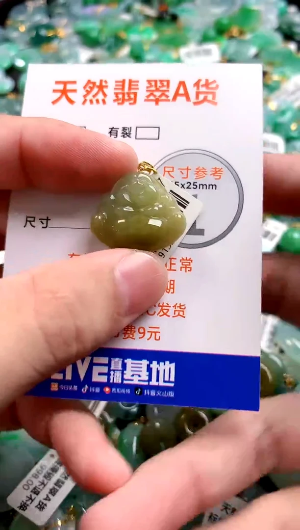 颈饰18K金镶嵌翡翠0197695935