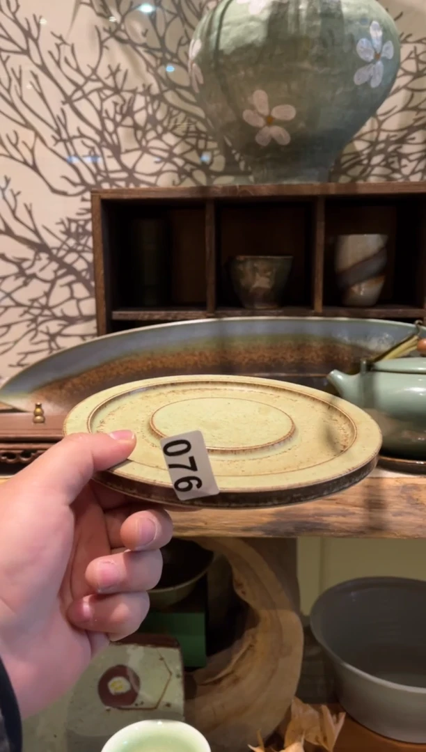 【闪购商品】瓷片76陶泥月心壶承茶盘（带盘香）