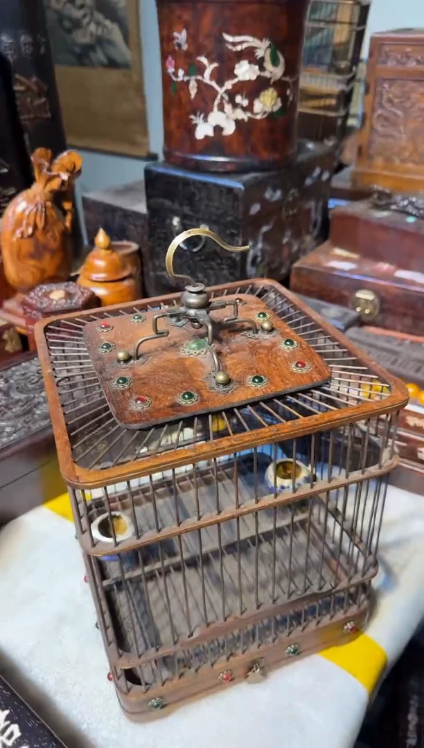 木黄花梨鸟笼