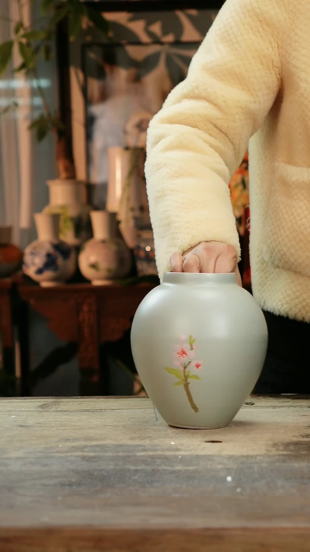 【闪购商品】瓷片景德镇纯手工釉下彩精品花瓶