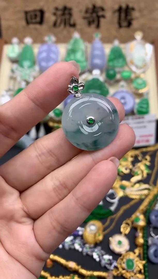 【闪购商品】翡翠颈饰18K金镶嵌427-中国好珍宝