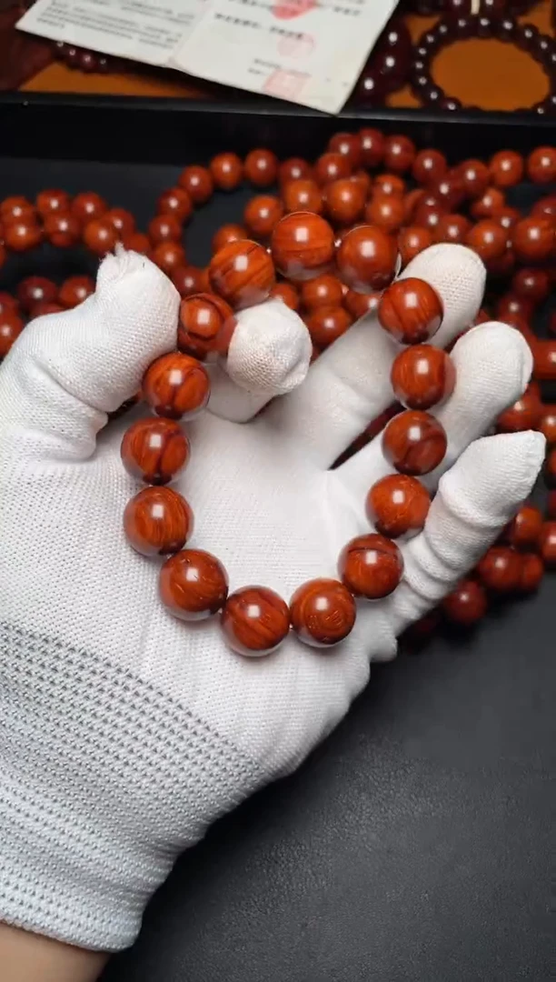 手串/手链小叶紫檀1.5鳞底超顶泥黑皮钢印料