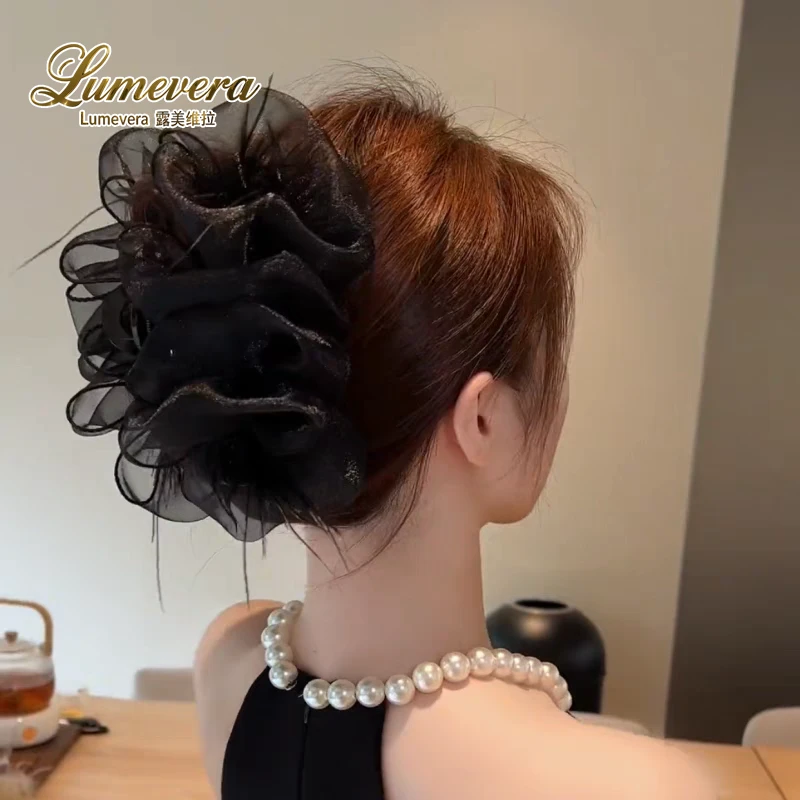 Lumevera 轻奢高定时尚少女风发夹日韩抓夹发卡女优雅网红鲨鱼夹