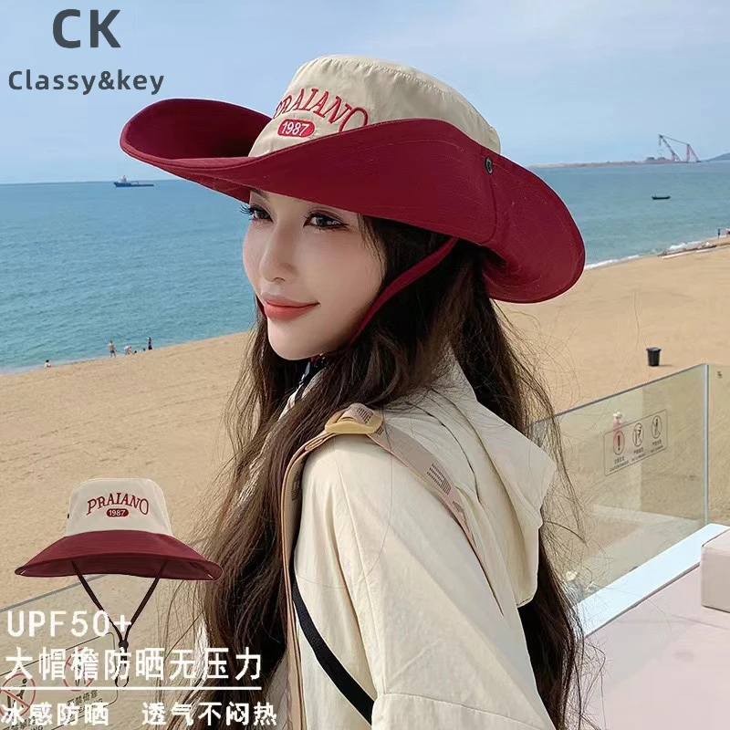 Classy key新加坡设计师联名款西部辣妹牛仔帽子女夏季遮阳太阳帽