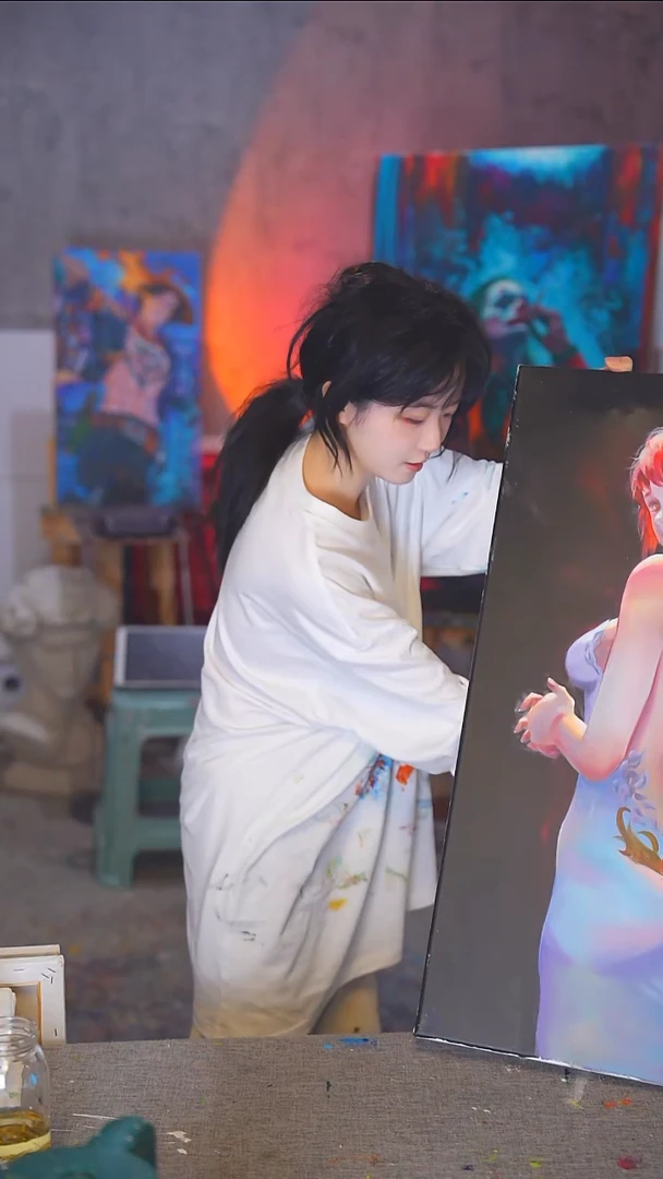 油画x****d精品玛琪玛丙烯画纯手绘