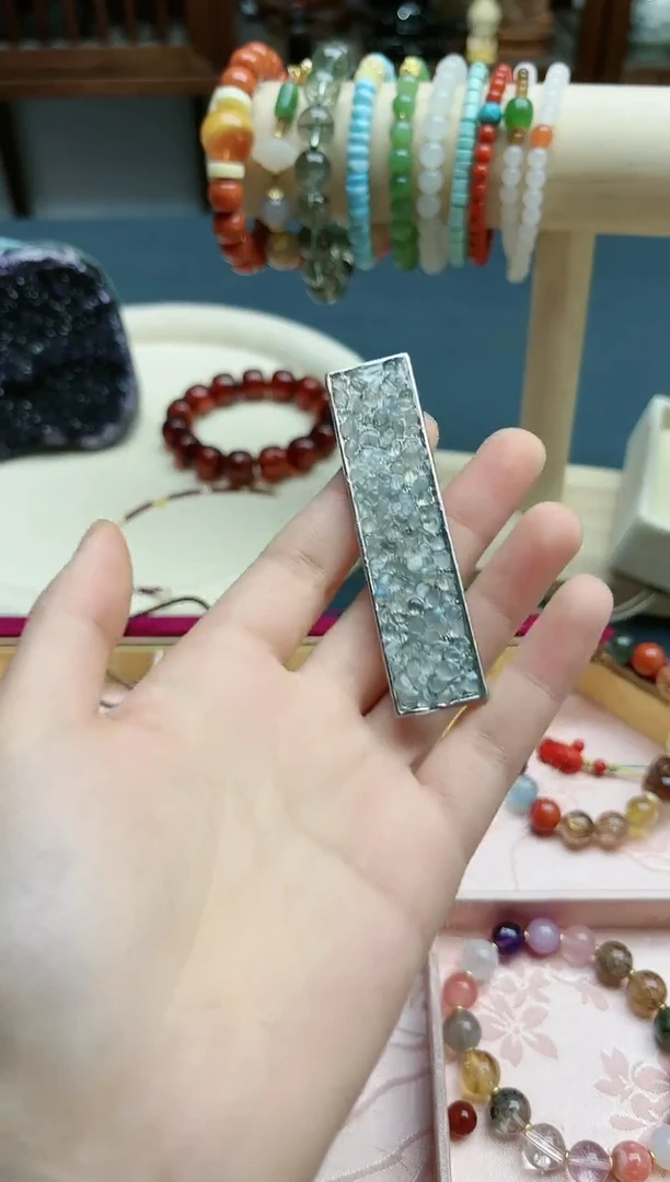 【闪购商品】月光石发饰未镶嵌灰月光发饰*1 YX