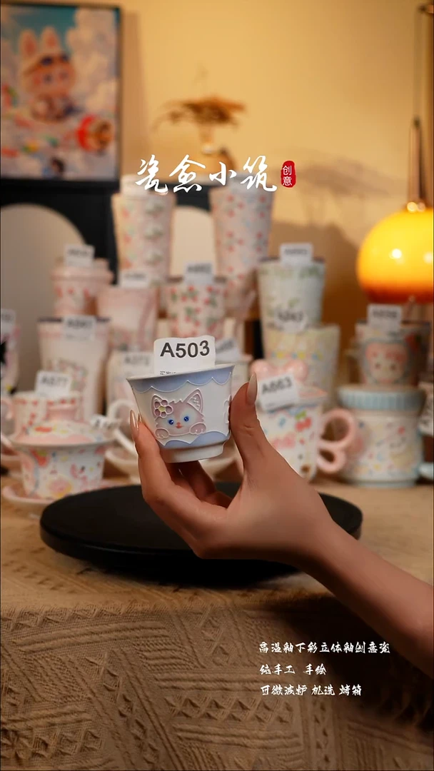 景德镇高温立体釉创意瓷