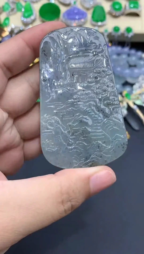 翡翠未镶嵌颈饰222-春日珠宝