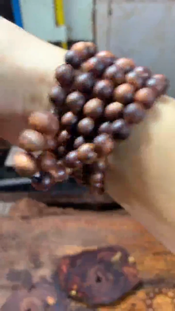 黄花梨/降香黄檀手串/手链橘****子海南黄花梨定制0.8*108颗