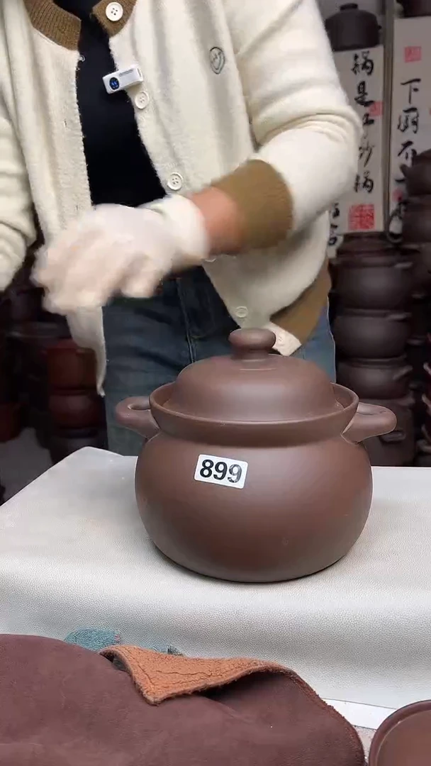 宜兴紫砂微瑕3升大肚煲899