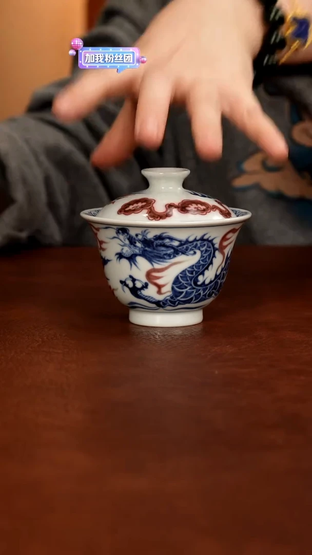 景德镇瓷器，青花瓷手绘茶具~