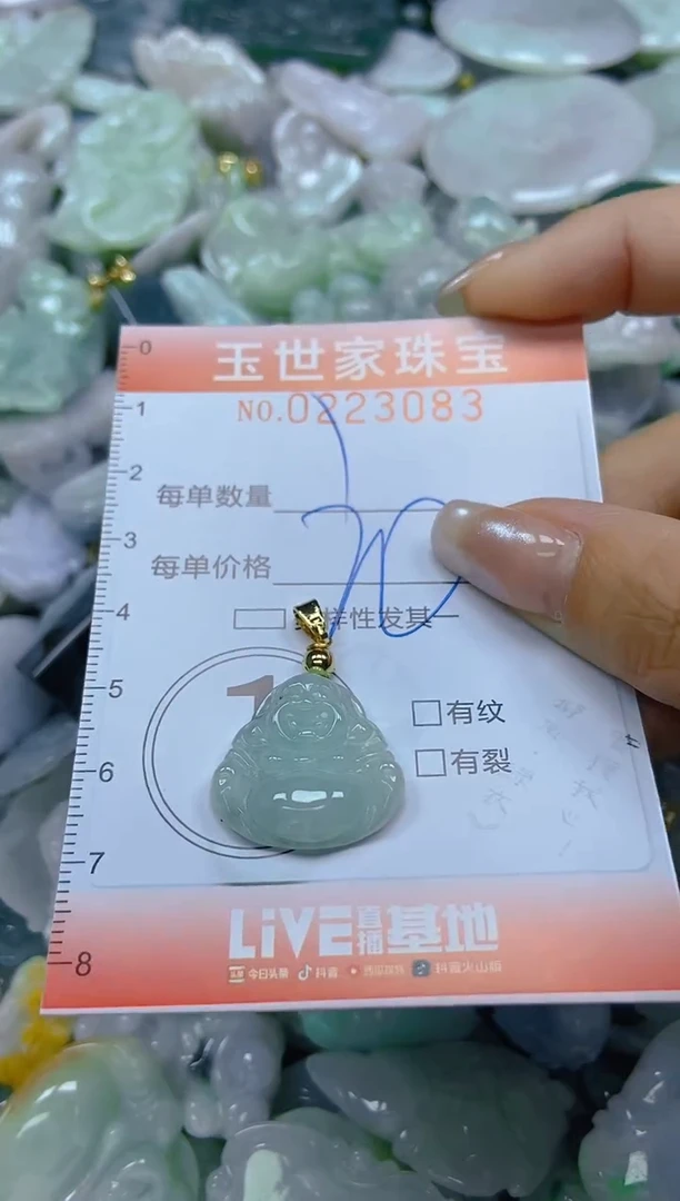 翡翠未镶嵌颈饰闪购0223083