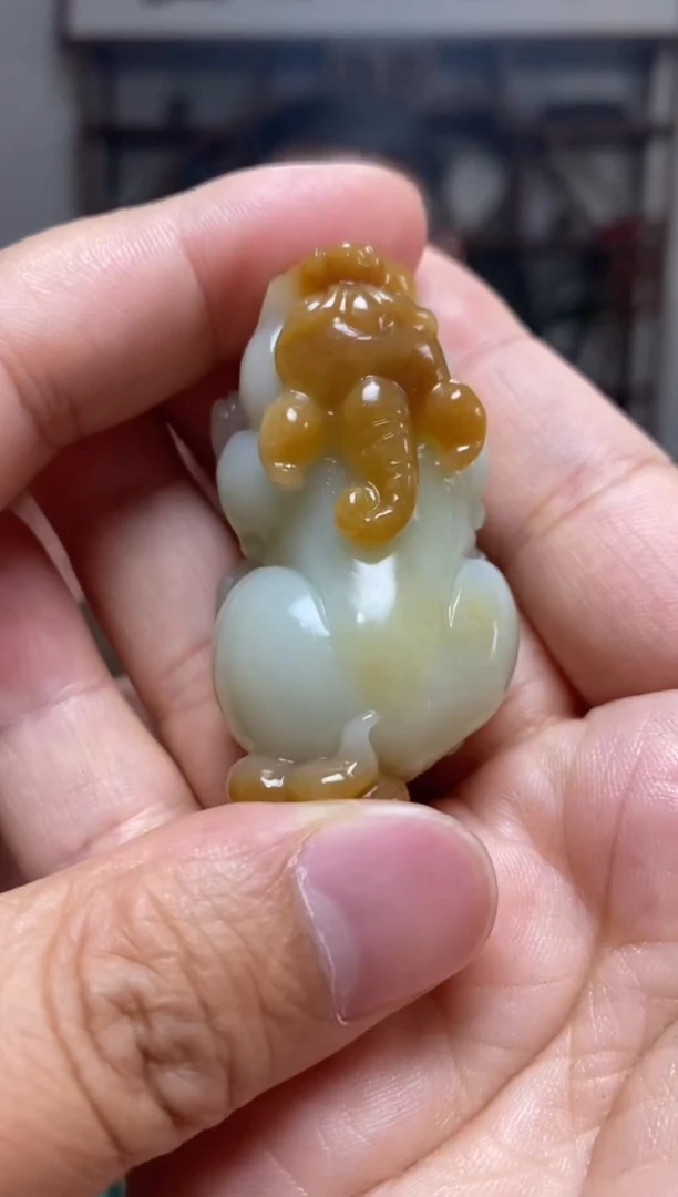 和田玉未镶嵌挂件  减