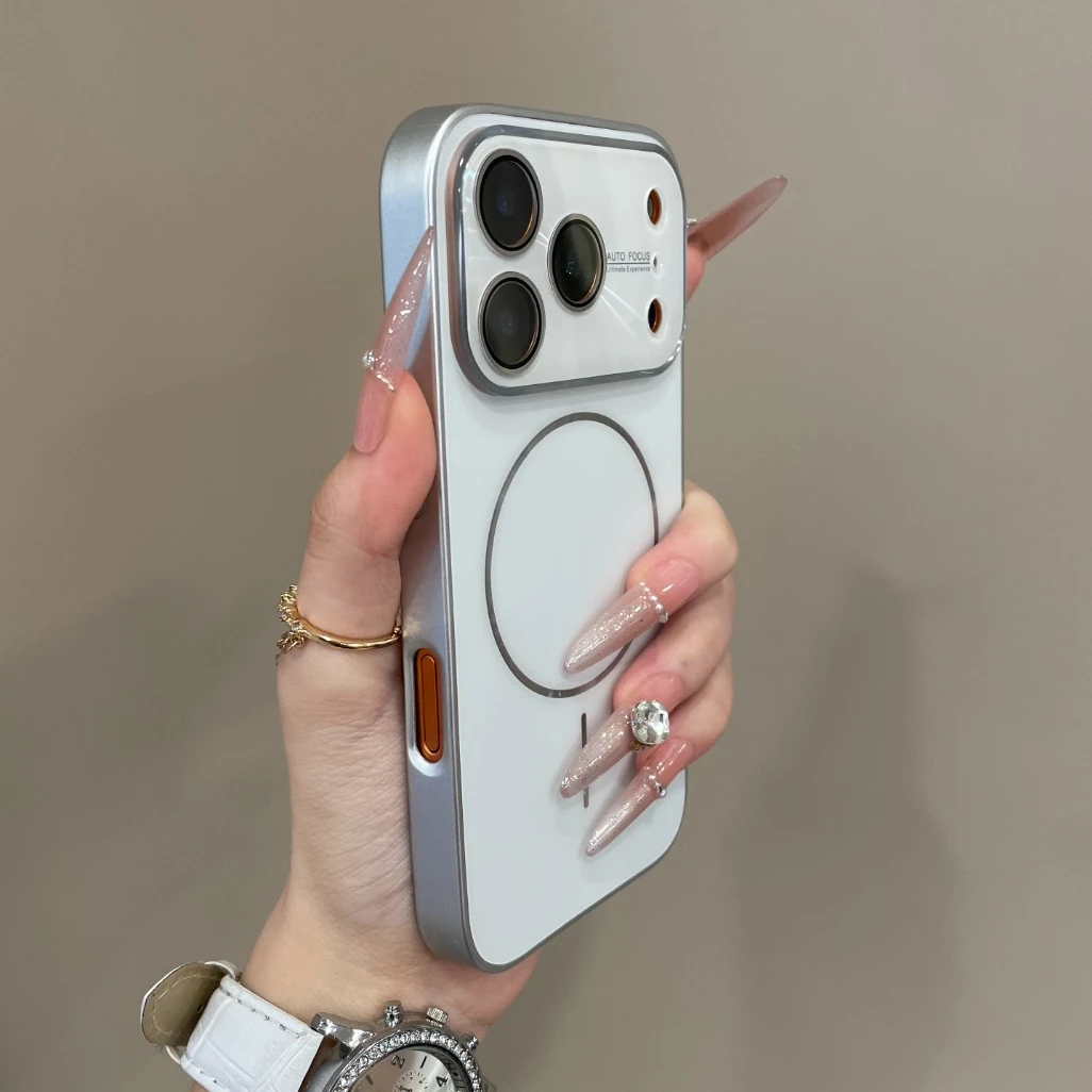 新款高级感磁吸全包镜头适用iPhone17pro手机壳16pm爆款15情侣14