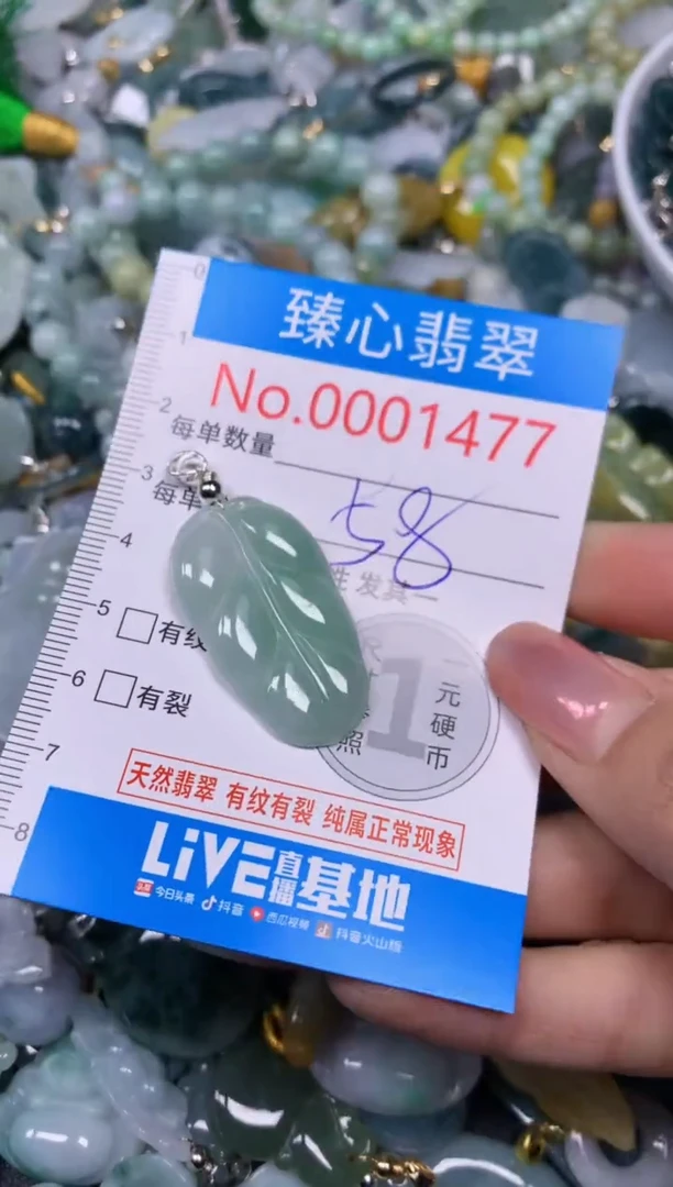 【闪购商品】翡翠颈饰未镶嵌含绳0001477