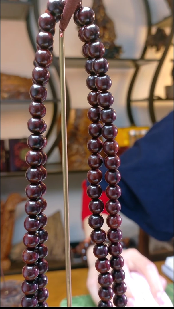 黄花梨/降香黄檀海南红降0.8*108珠多圈