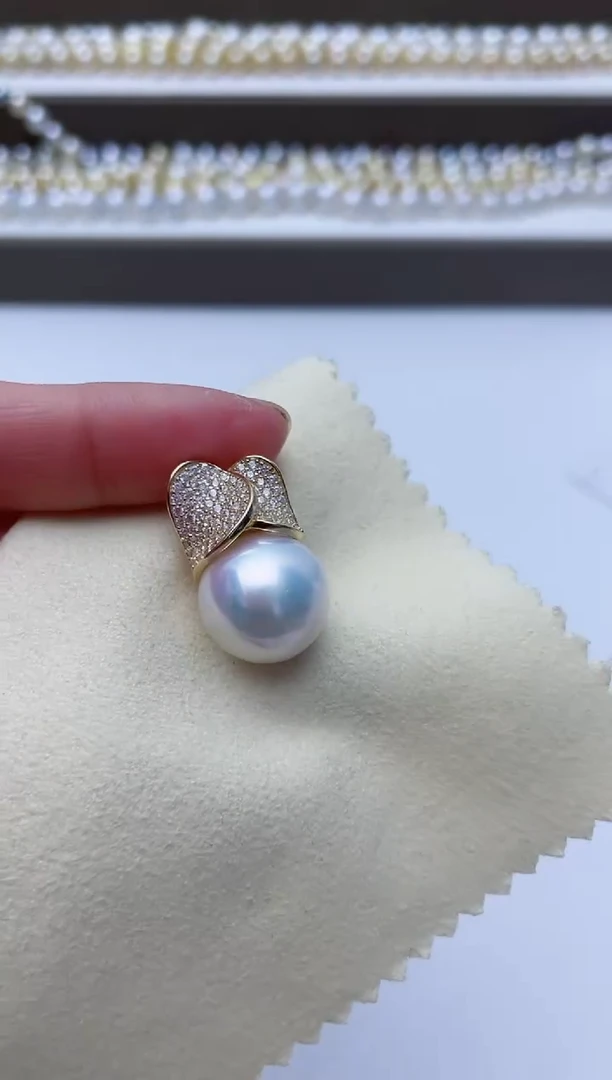 【闪购商品】淡水珍珠颈饰银S925镶嵌A68