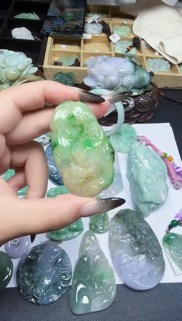 未镶嵌挂件翡翠天然缅甸A货翡翠