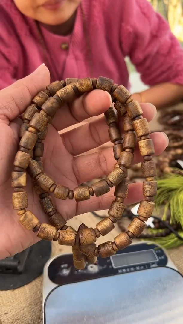 【闪购商品】沉香手串圆桶多圈保29克