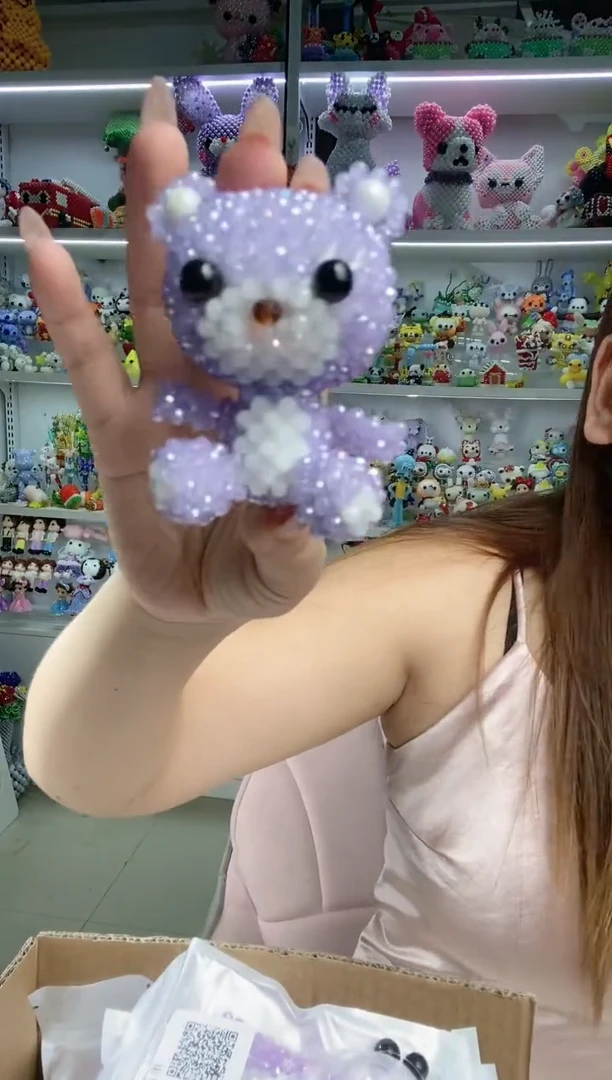 玻璃1325卡4水晶维尼小熊材料包1套紫玉