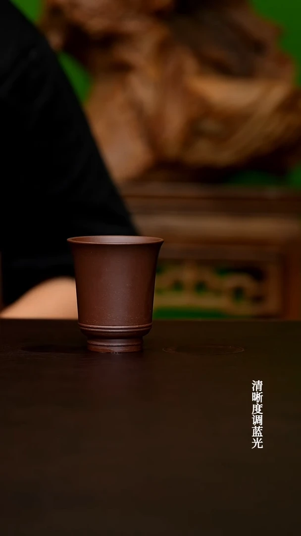 茶壶紫砂宜兴原矿  老紫泥  主人杯  90CC