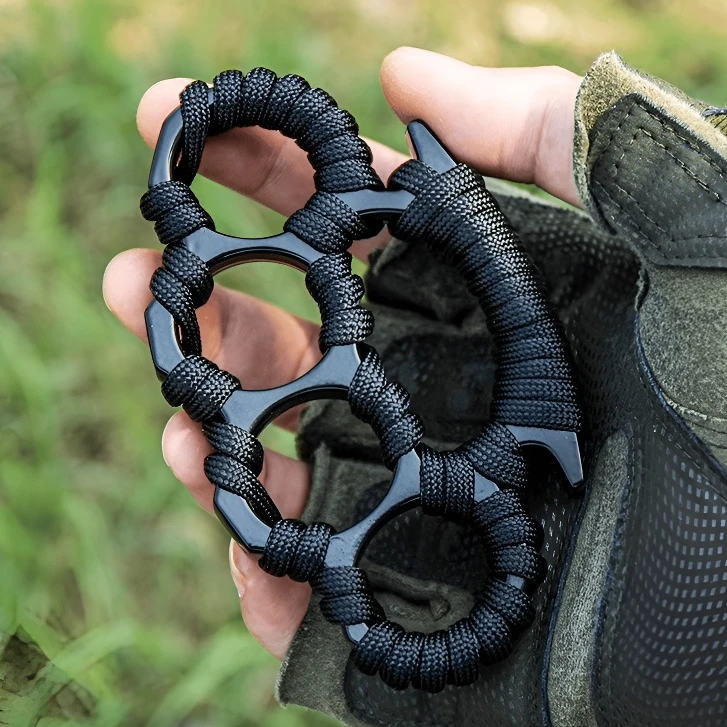 加厚指虎金属防身合法用品户外应急装备手掌子破窗逃生拳套武器手