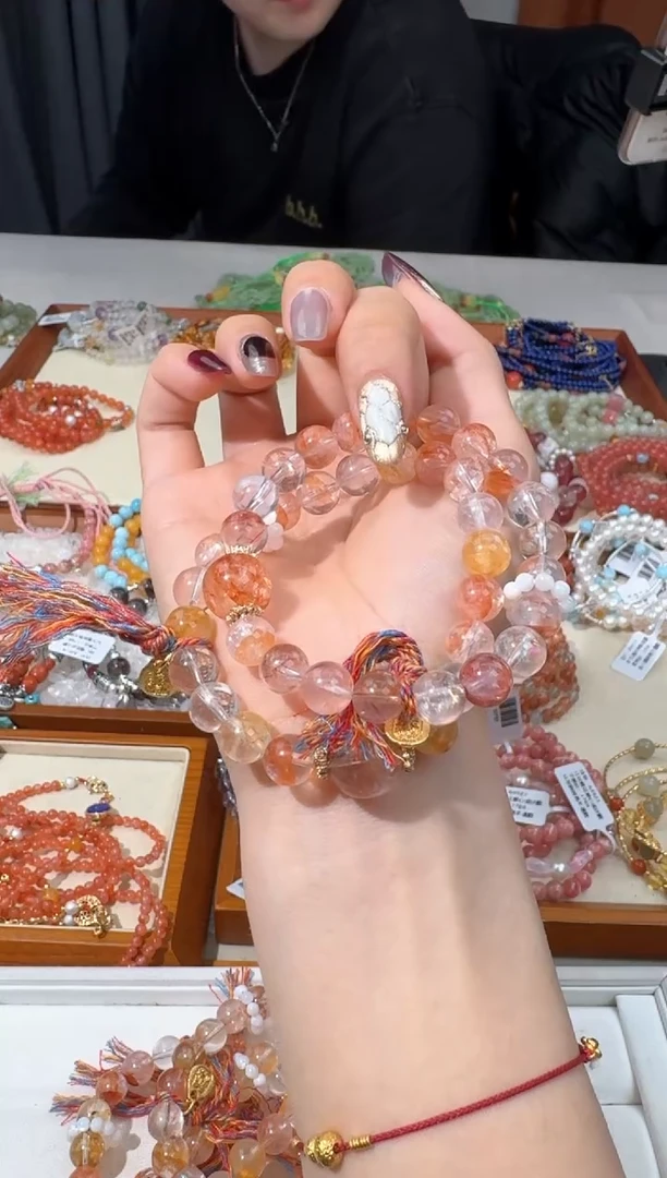 【闪购商品】水晶手链未镶嵌A018锦胶花设计款