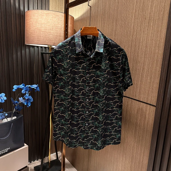 【丝滑透气 高端桑蚕丝 】2025夏季新款男士高品质桑蚕丝短袖衬衫