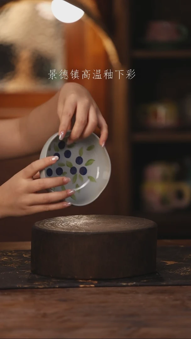 陶瓷景德镇高温釉下手绘陶瓷190