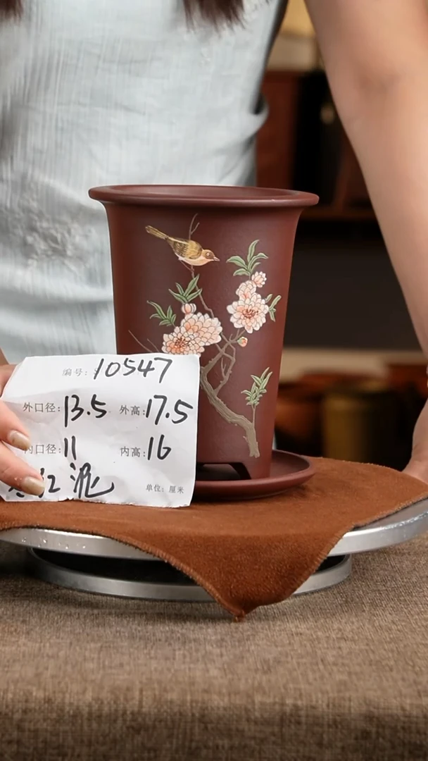 紫砂花盆花卉工艺10547+z