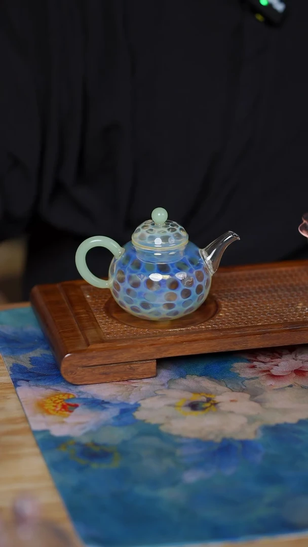 玉见 熏银 手工小壶