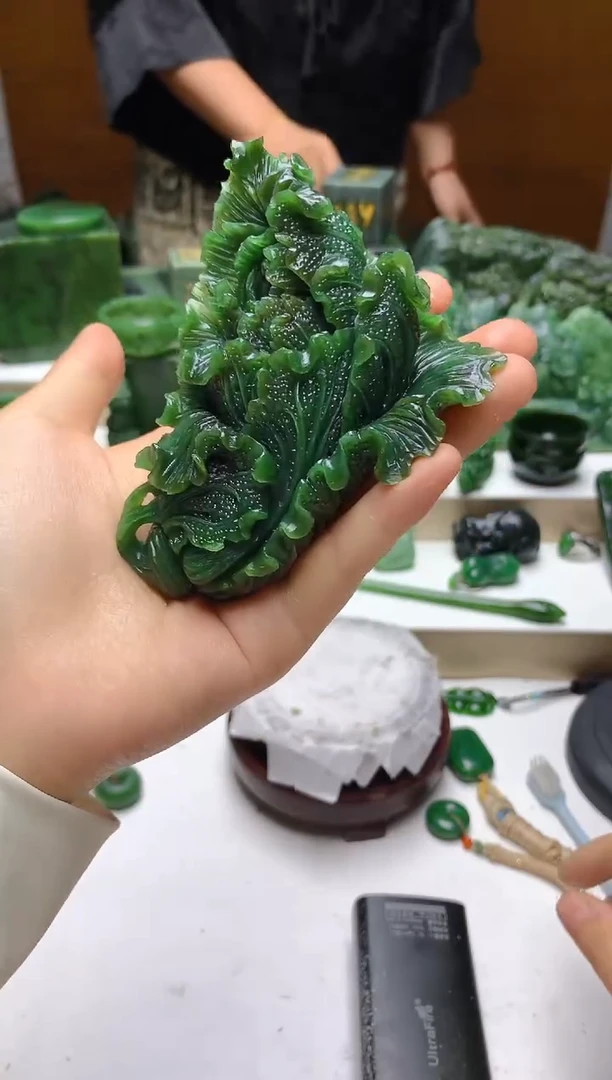 和田玉（碧玉）未镶嵌摆件0