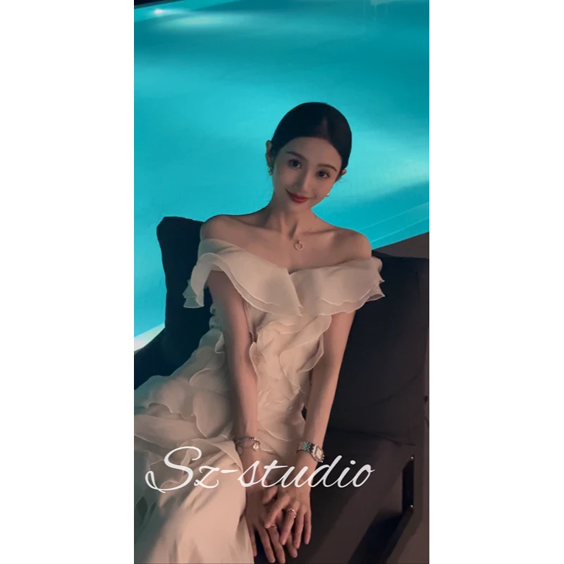 柿子【马代之旅】夏季法式矜贵感温婉贵气连衣裙蕾丝纯欲慵懒千金风