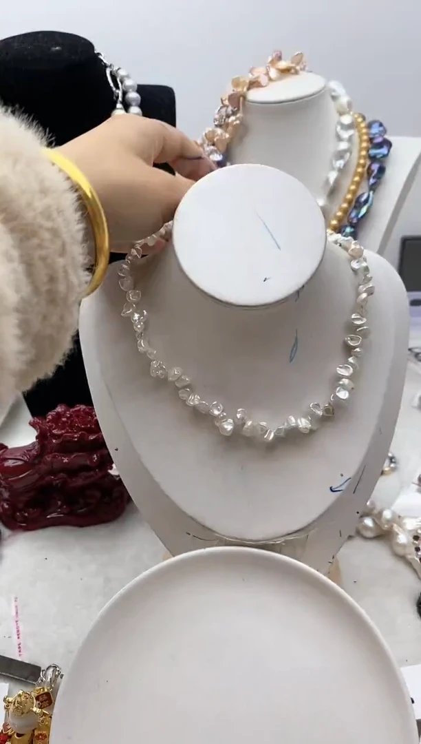 【闪购商品】淡水珍珠颈饰钛钢79