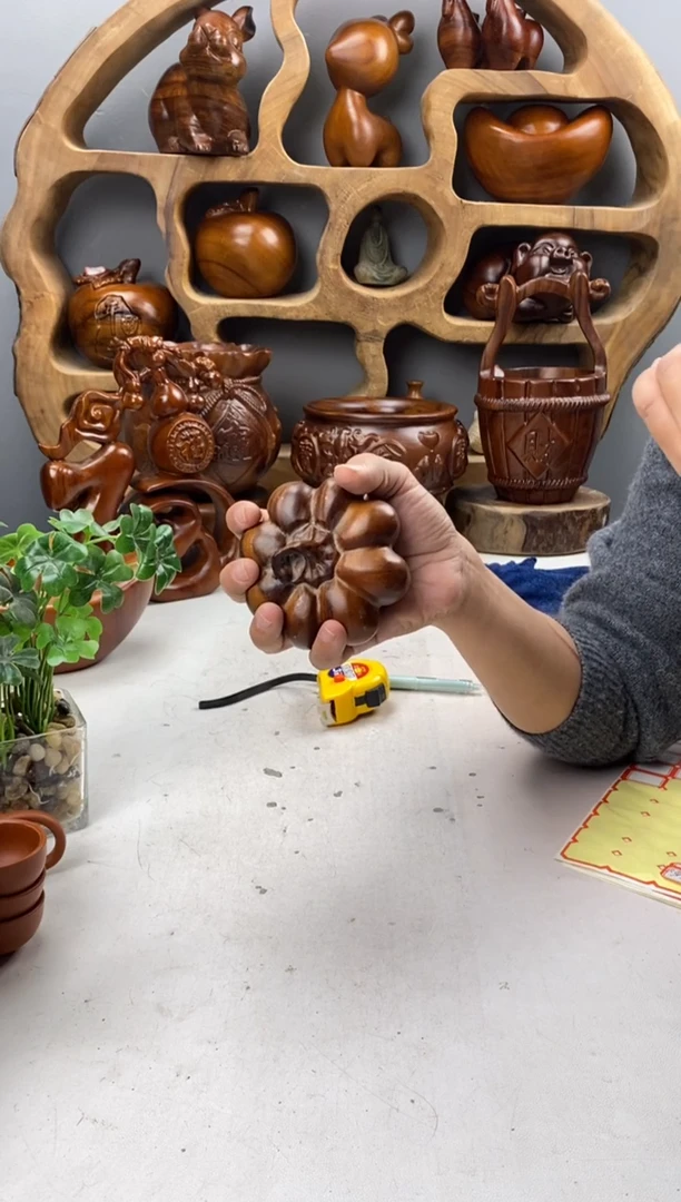 香樟木57精品南瓜摆件