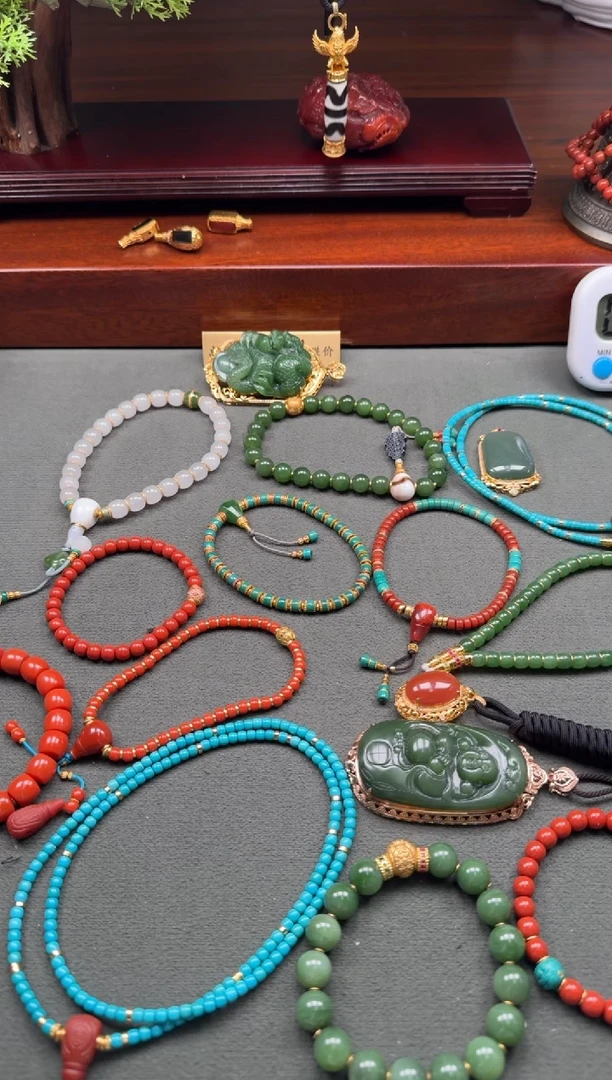 【闪购商品】和田玉（碧玉）手串手串未镶嵌手串手串