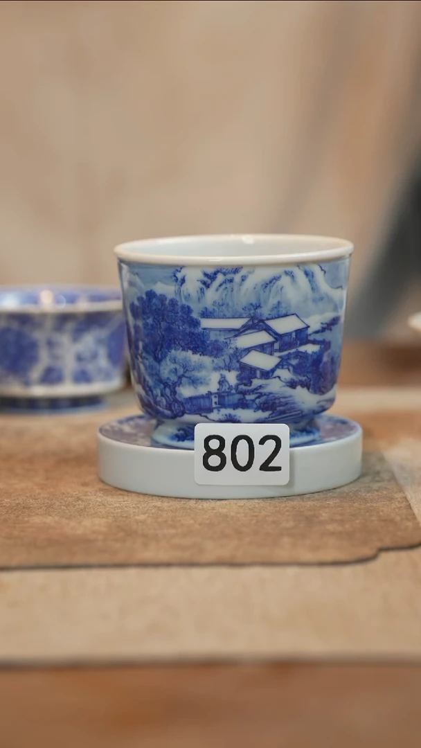 杯子全手工全手绘802