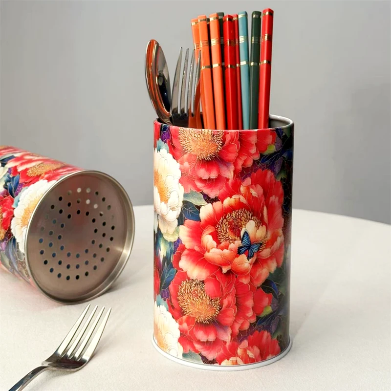 304不锈钢沥水筷笼置物架家用放刀叉勺子厨房沥水餐具厨房工具