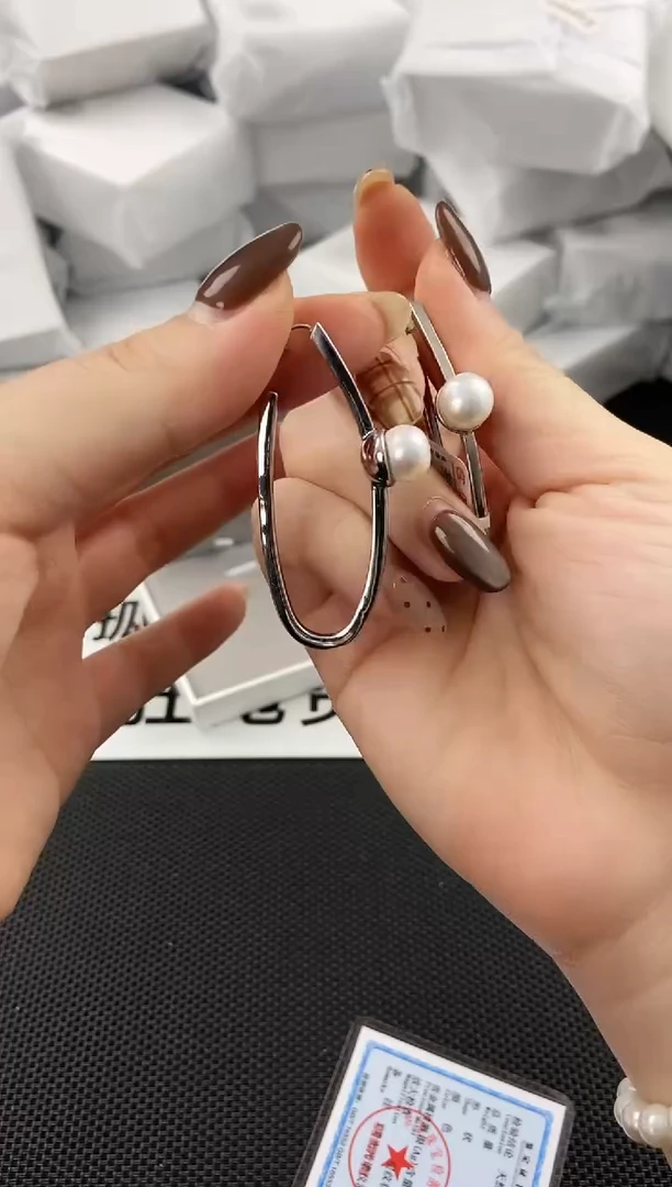 未镶嵌耳饰淡水珍珠ed1064