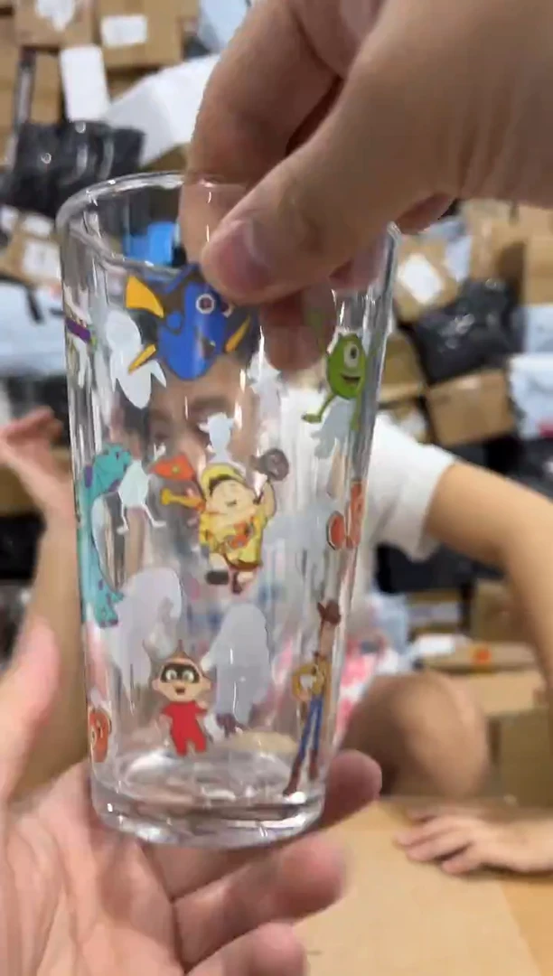 瓷片皮克斯合集玻璃水杯