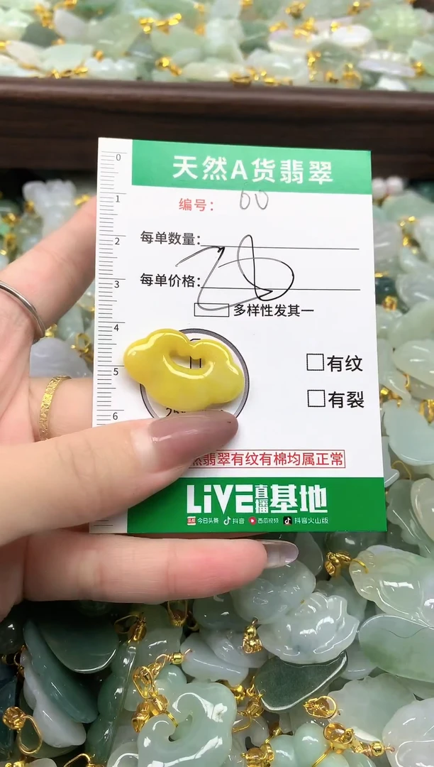 颈饰未镶嵌翡翠纯天然缅甸A货翡翠-60