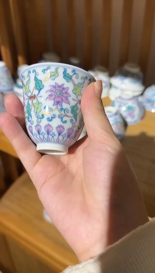 瓷片景德镇瓷器茶器茶杯